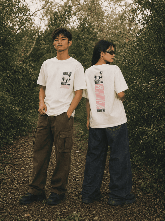 WADEZIG! T-SHIRT - SOS UNREST BROKEN WHITE