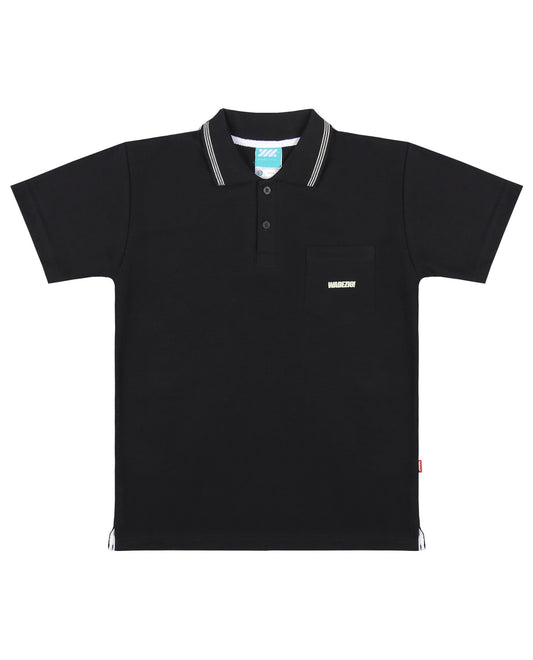 WADEZIG! POLOSHIRT - TUFF POLO BLACK