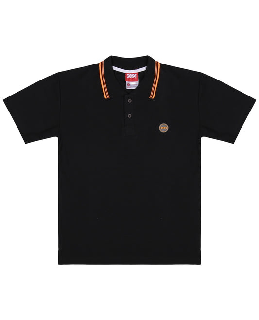 WADEZIG! POLOSHIRT - RIPPLE POLO BLACK