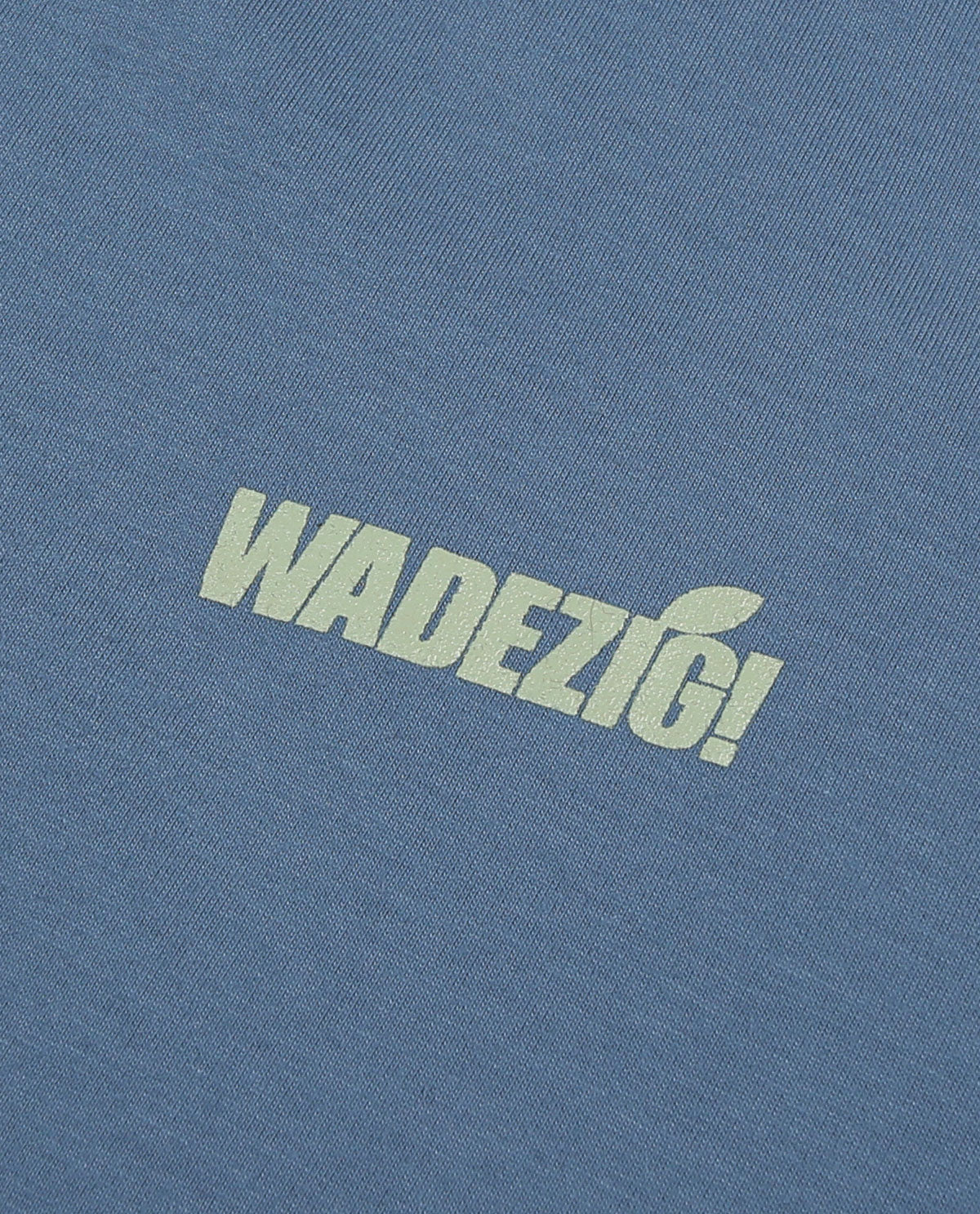 WADEZIG! T-SHIRT - RENEWABLE MINERAL BLUE