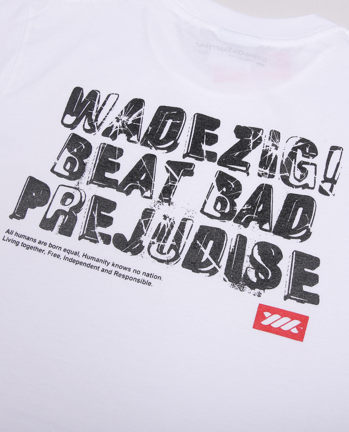 WADEZIG! T-SHIRT - BEAT BROKEN WHITE