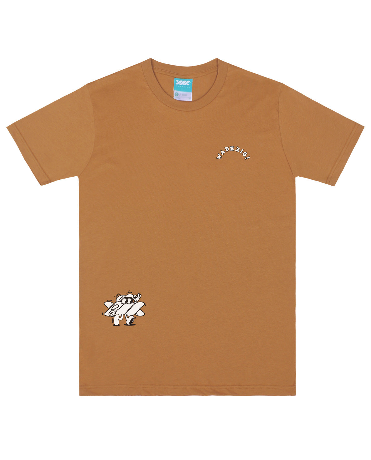 WADEZIG! T-SHIRT - ATLETE ALMOND BROWN