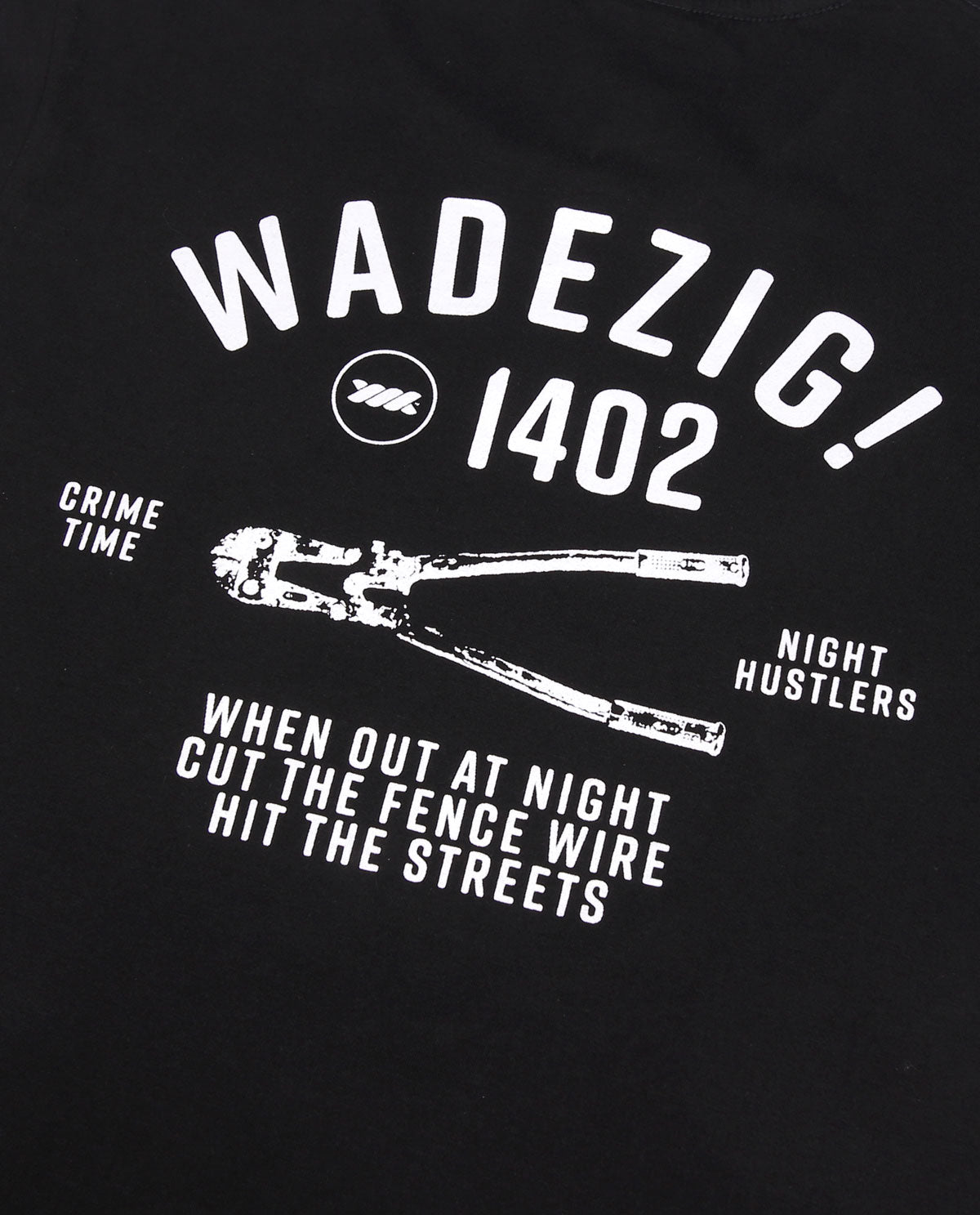 WADEZIG! T-SHIRT - CRIMINAL BLACK