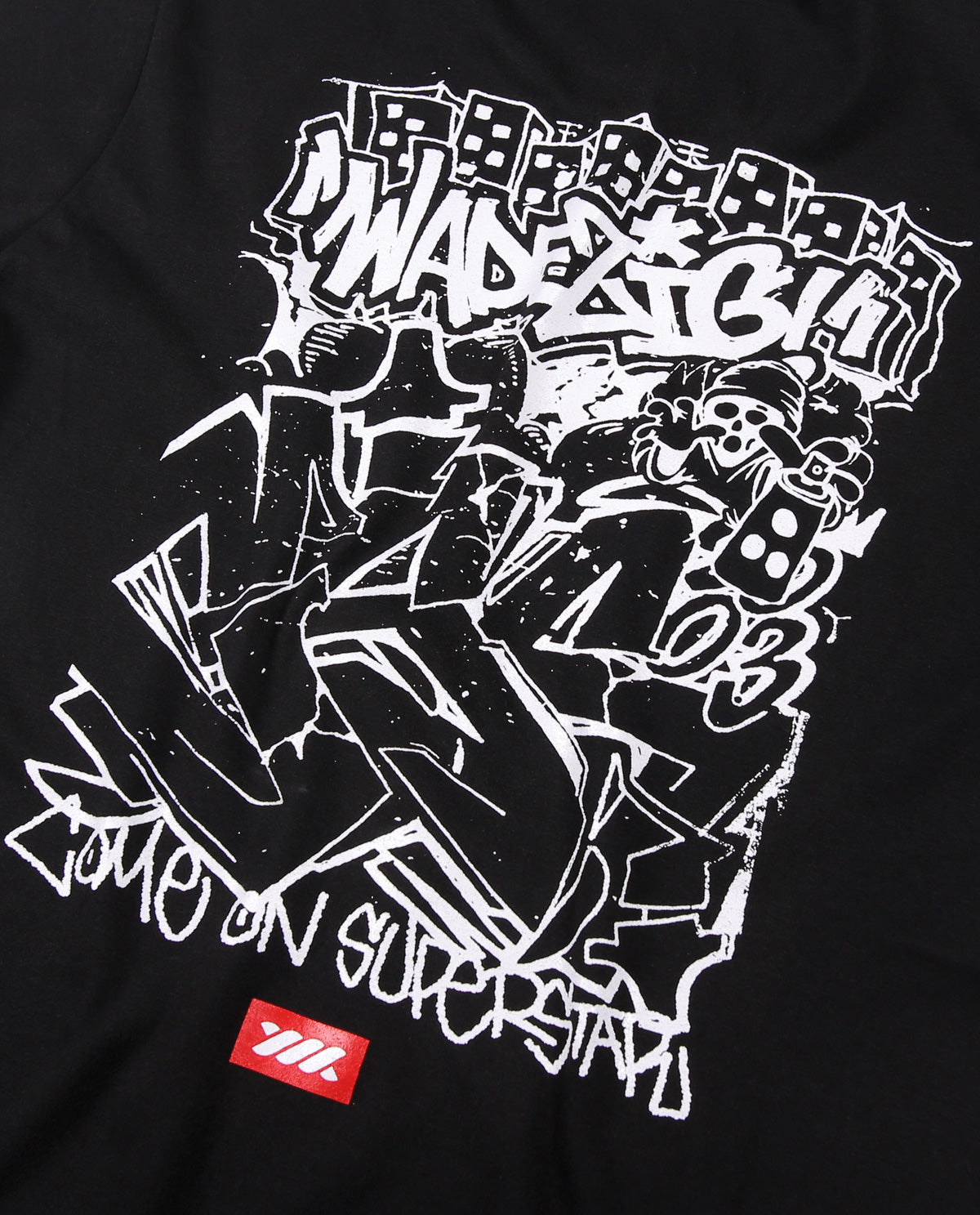 WADEZIG! T-SHIRT - TSUNAMI BLACK