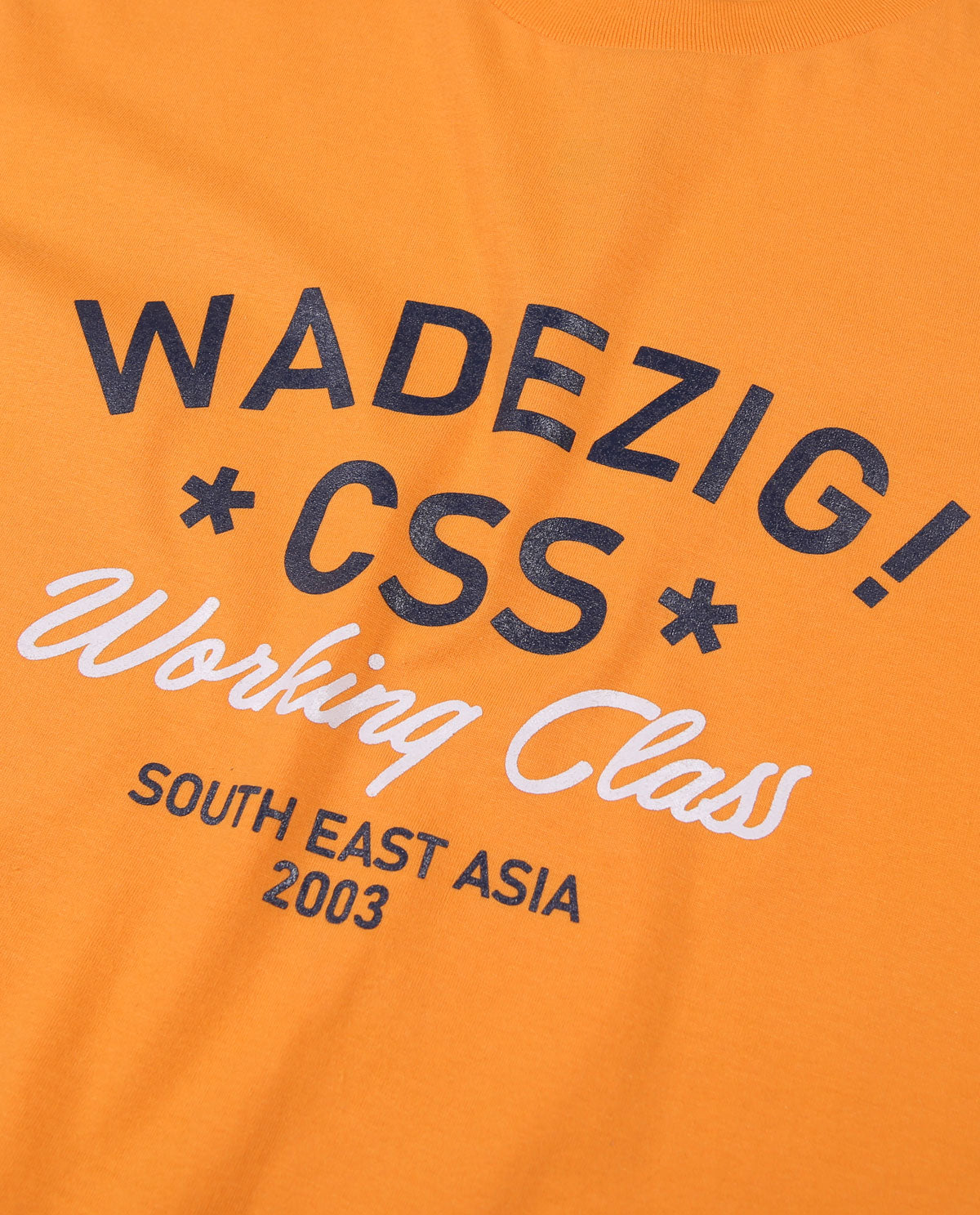 WADEZIG! T-SHIRT - WORKING CLASS YELLOW GOLD