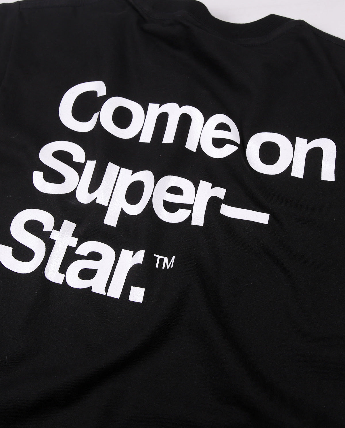 WADEZIG! T-SHIRT - COME ON SUPERSTAR BLACK