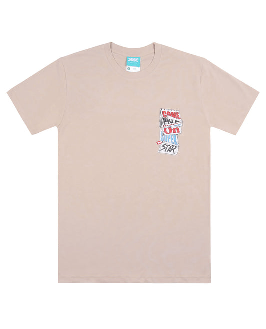 WADEZIG! T-SHIRT - PATH LIGHT BROWN