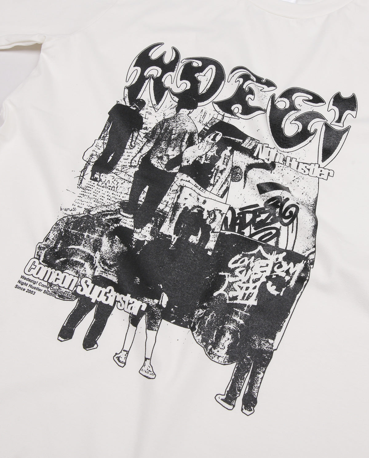 WADEZIG! T-SHIRT - NIGHT OUT BW