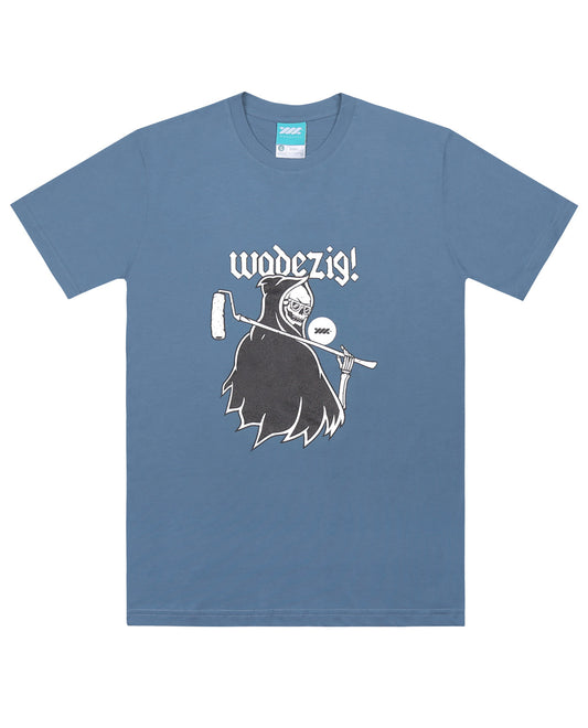 WADEZIG! T-SHIRT - GOODSKULL MINERAL BLUE