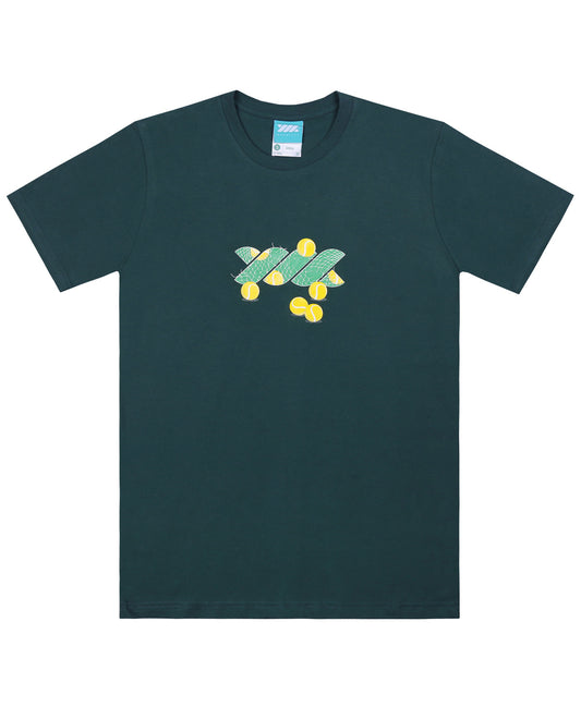 WADEZIG! T-SHIRT - TENNIS TWISTY GREEN