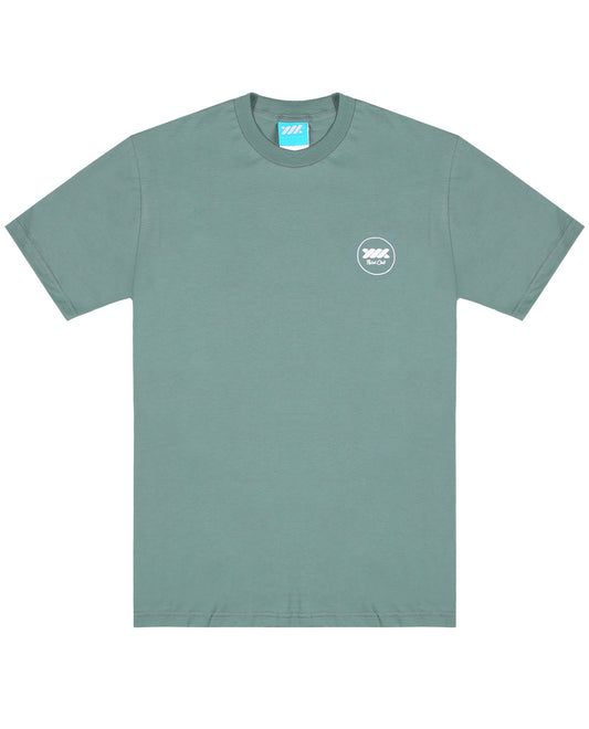WADEZIG! T-SHIRT - PAINT CLUB MINERAL GREEN