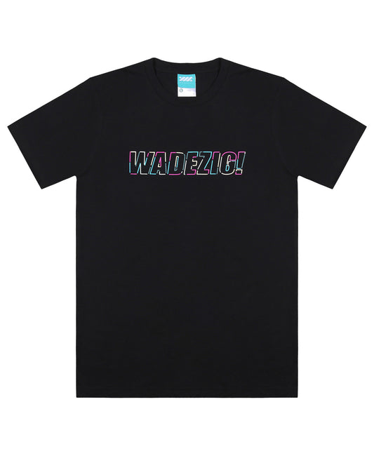 WADEZIG! T-SHIRT - LINE ART BLACK