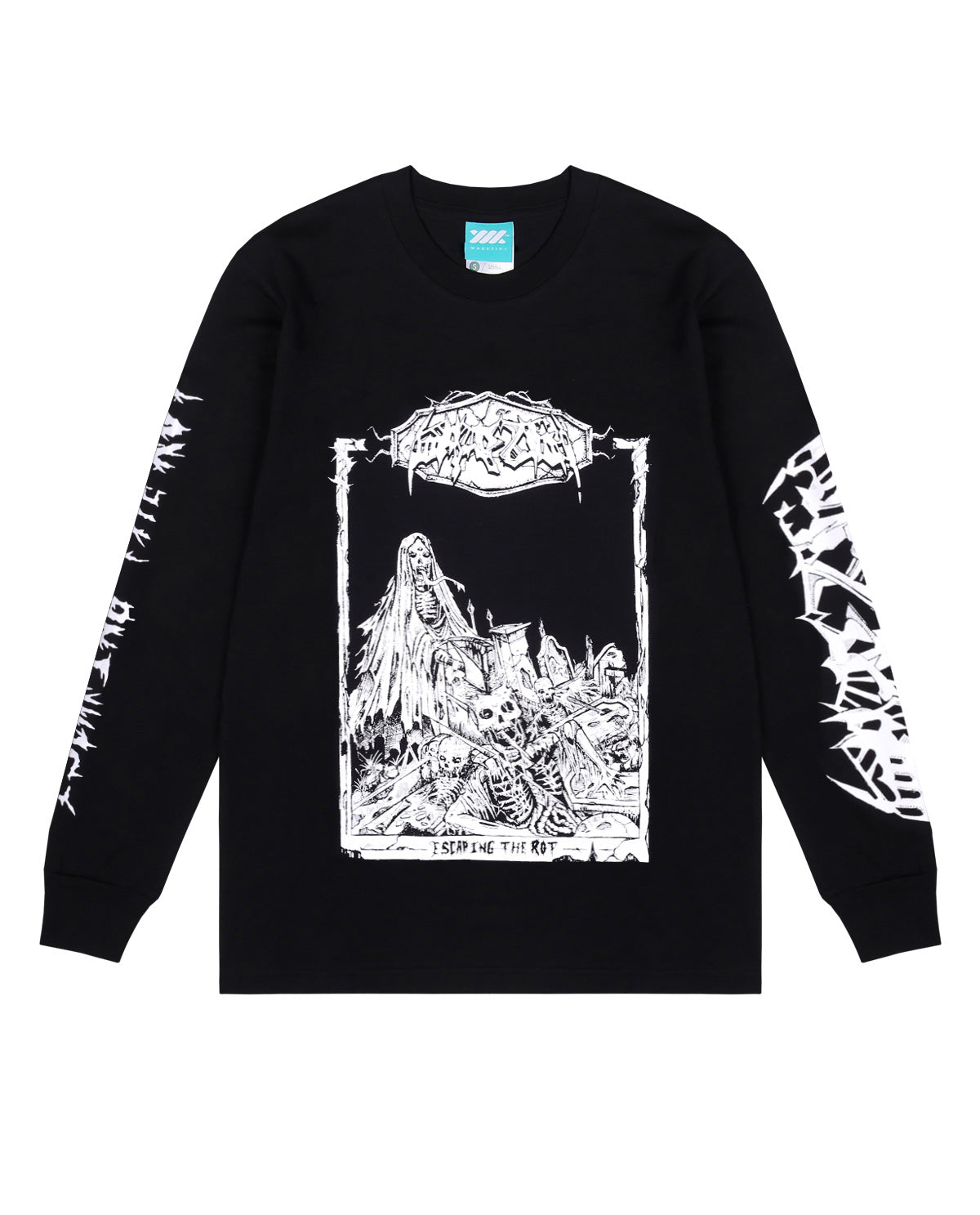 WADEZIG! T-SHIRT - SABRINA ROCKTOBER SERIES LS BLACK