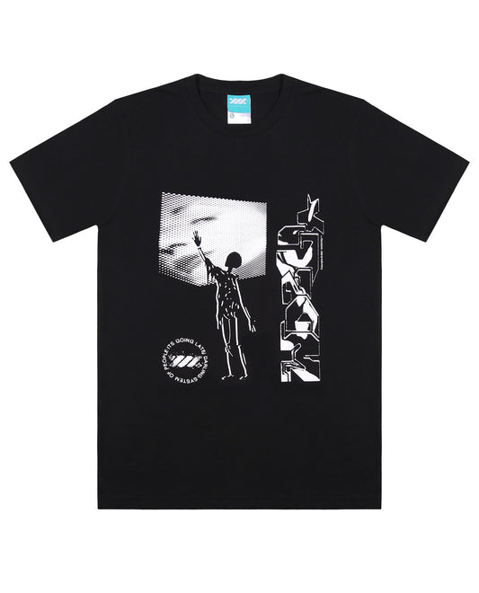 WADEZIG T-SHIRT - YSTEMA BLACK