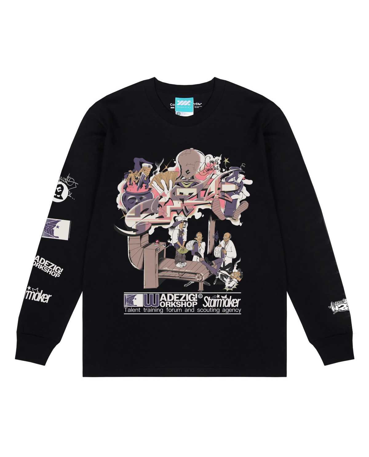 WADEZIG! T-SHIRTS - GRIFFY ARTIST SERIES LS BLACK