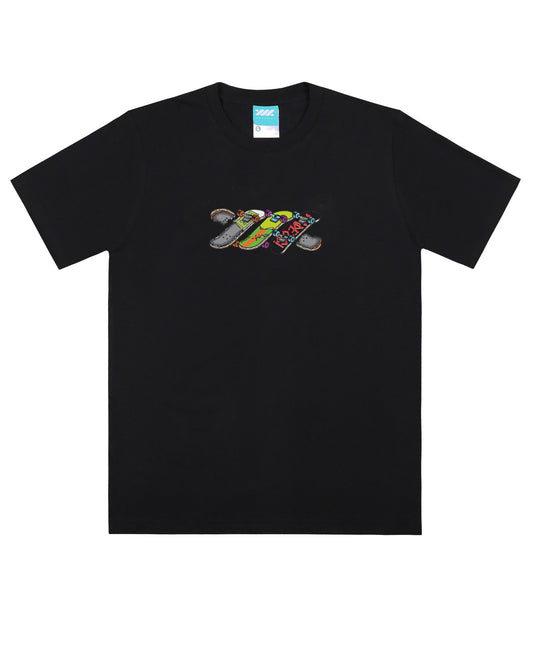 WADEZIG T-SHIRT - FLIPO BLACK