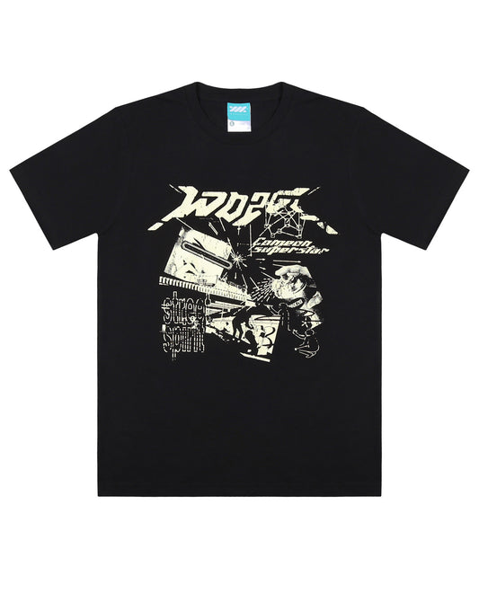 WADEZIG! T-SHIRT - LAIDBACK SS BLACK