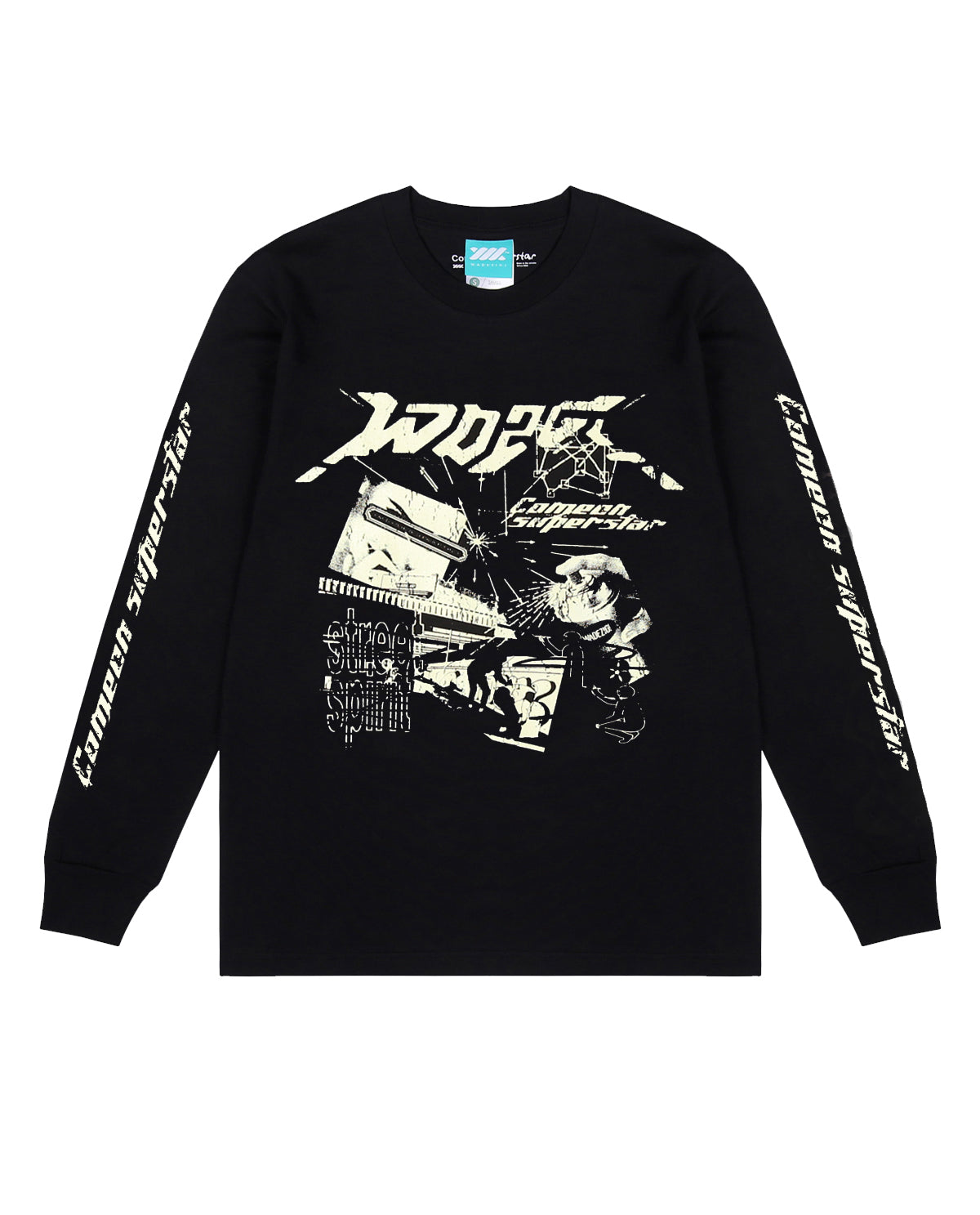 WADEZIG! T-SHIRT - LAIDBACK LS BLACK
