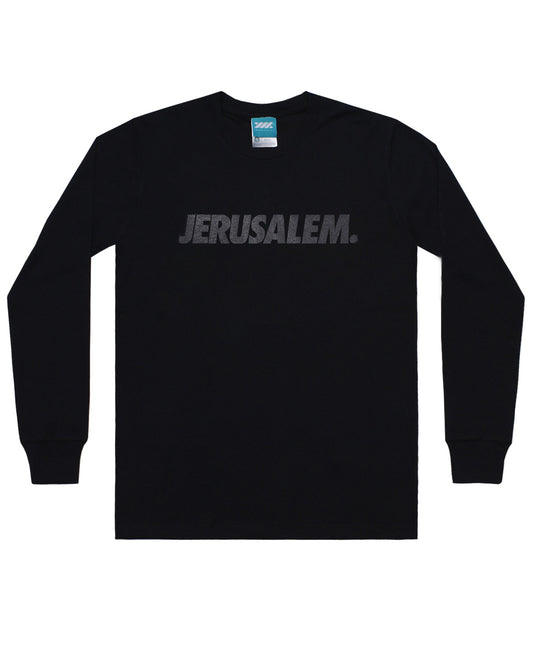 WADEZIG! T-SHIRTS - JERUSALEM LS BLACK