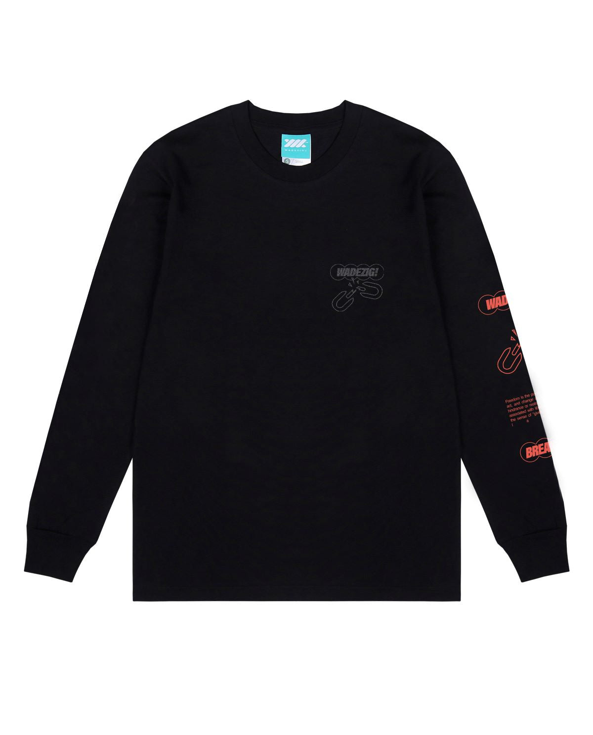 WADEZIG! T-SHIRT - FREEDOOM LS BLACK