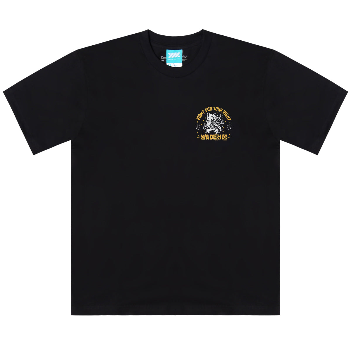 WADEZIG! T-SHIRT - MEOWW BLACK