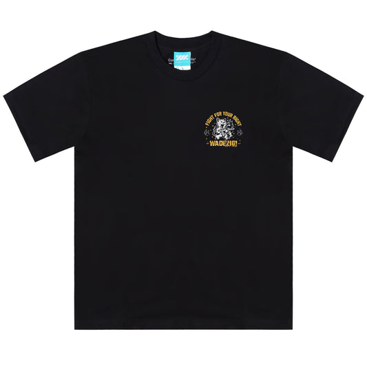 WADEZIG! T-SHIRT - MEOWW BLACK