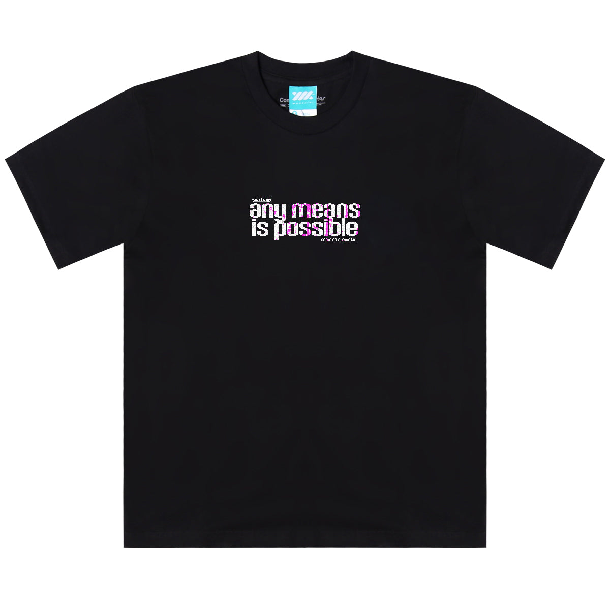 WADEZIG! T-SHIRT - ANY MEANS BLACK