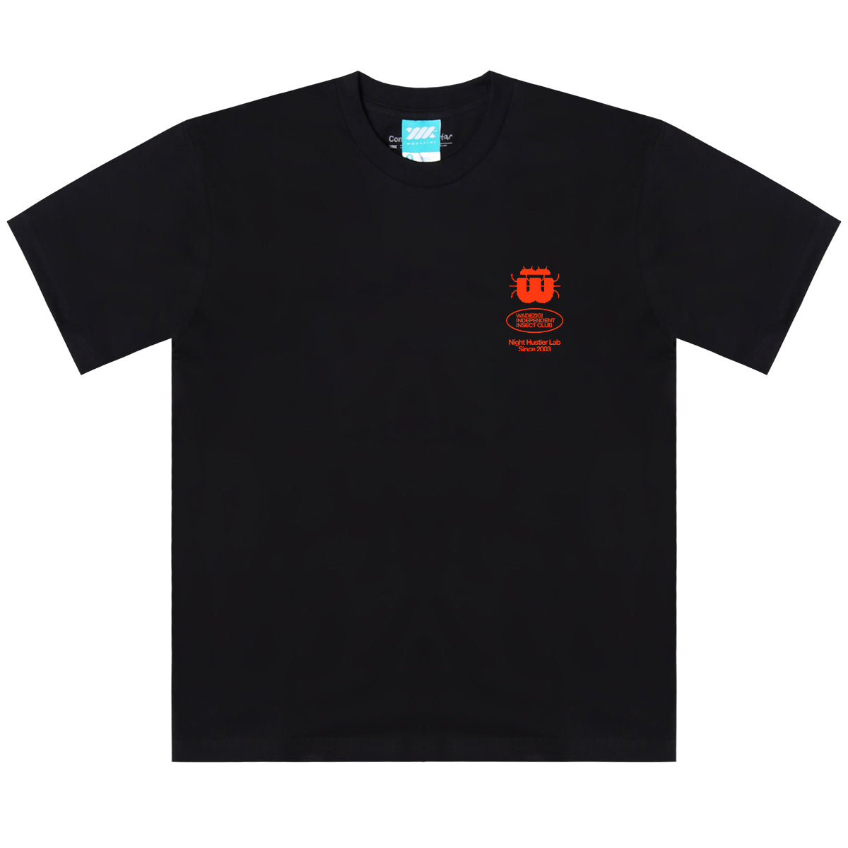 WADEZIG! T-SHIRT - INSECT CLUB BLACK