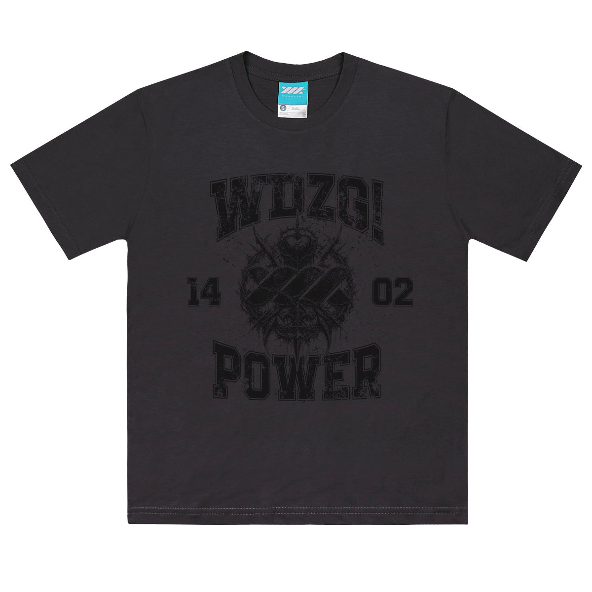 WADEZIG! T-SHIRT - W POWER CHARCOAL