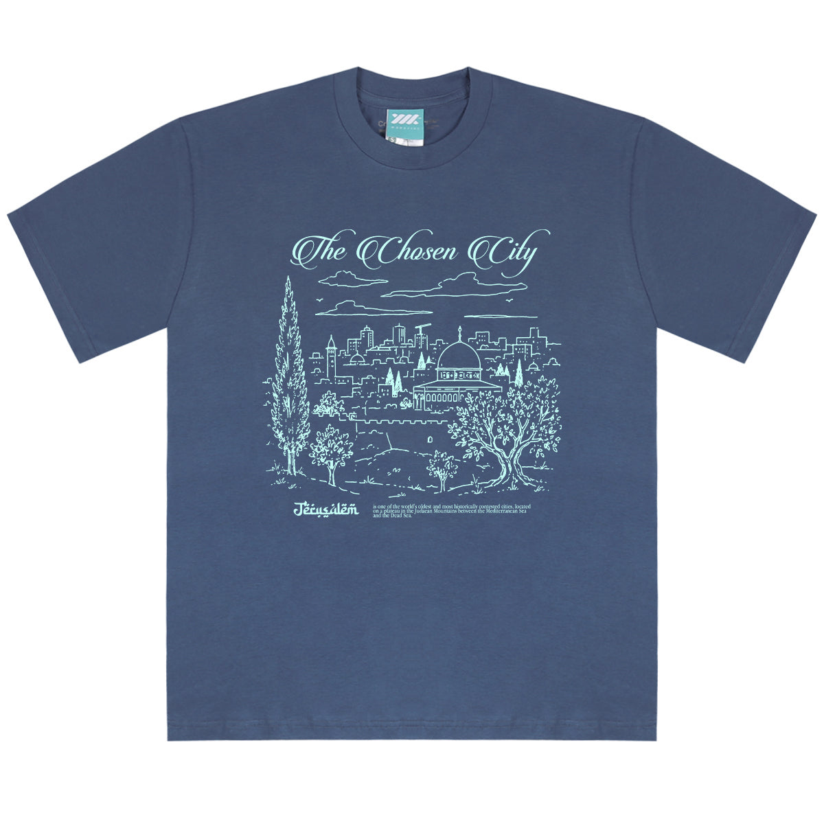 WADEZIG! T-SHIRT - PLATEU DENIM BLUE