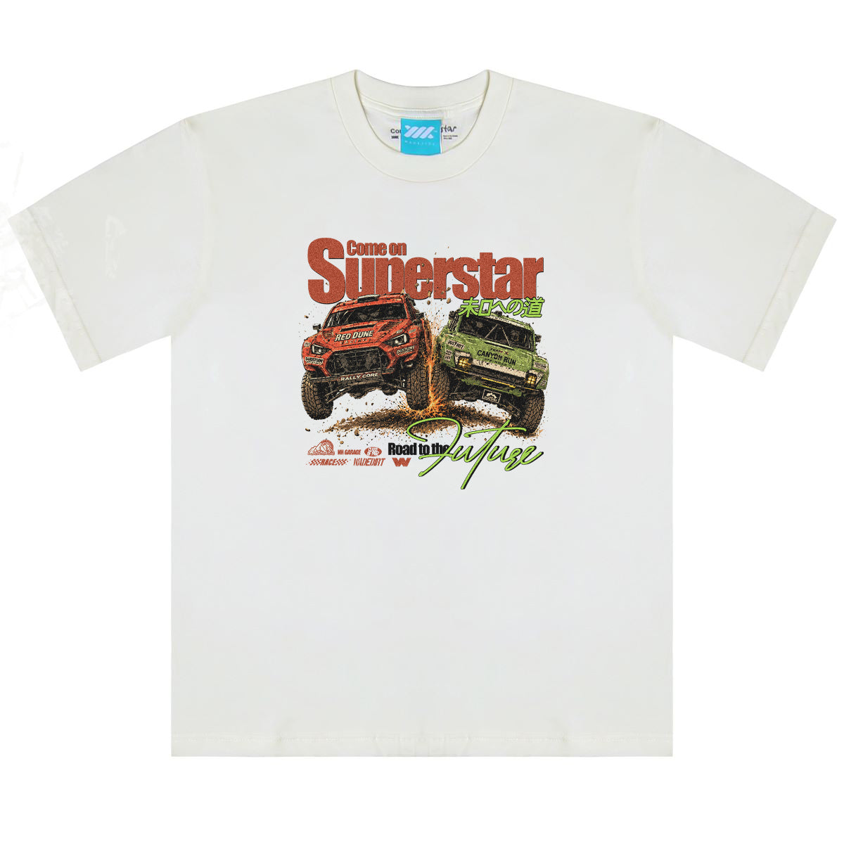 WADEZIG! T-SHIRT - WADEDIRT BROKEN WHITE