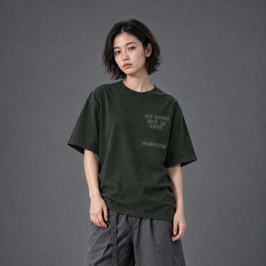 WADEZIG! T-SHIRT - WAR IS ARMY GREEN