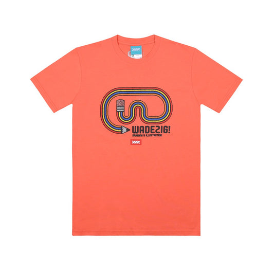 WADEZIG! T-SHIRT - STUDY CORAL
