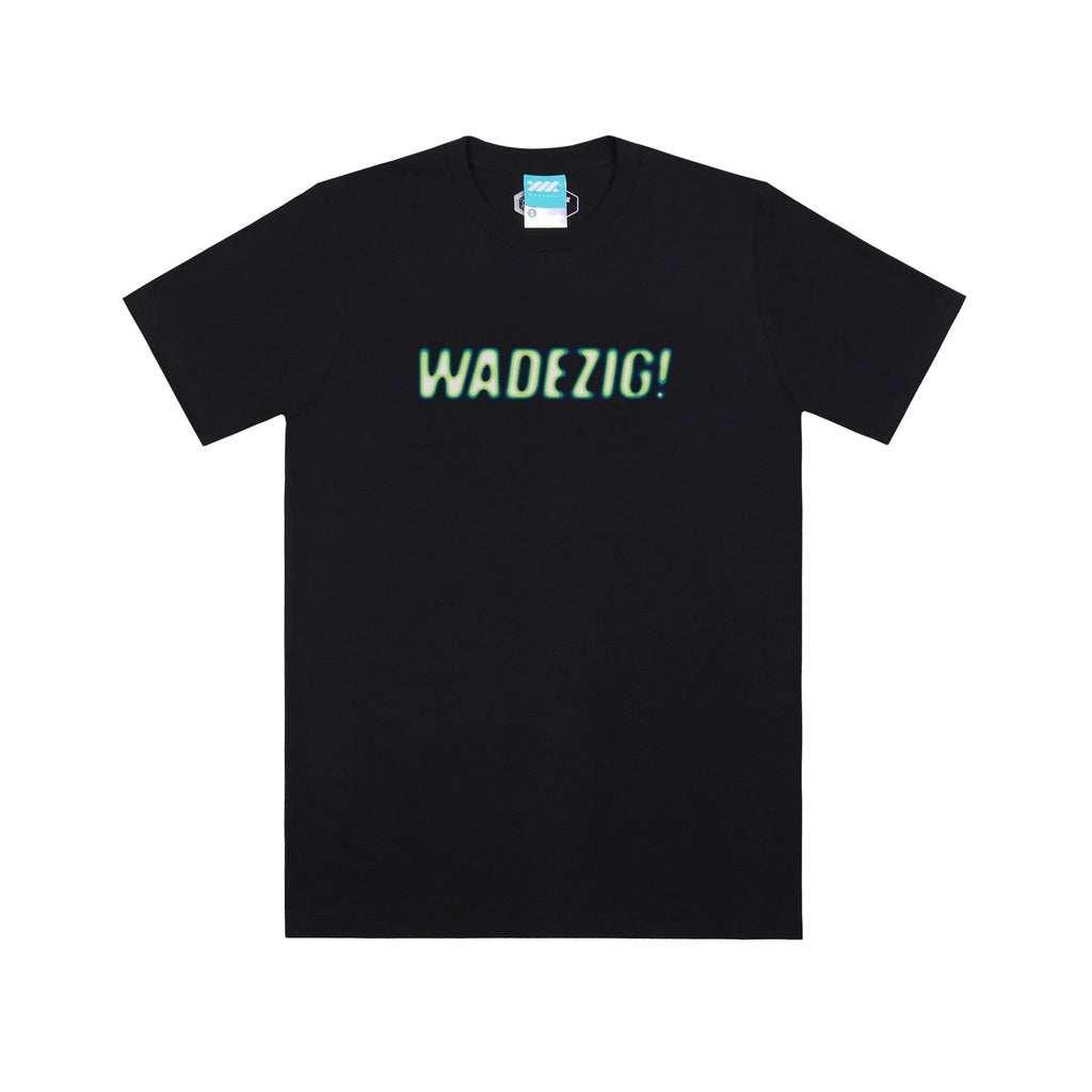 WADEZIG! T-SHIRT - AQUA BLACK