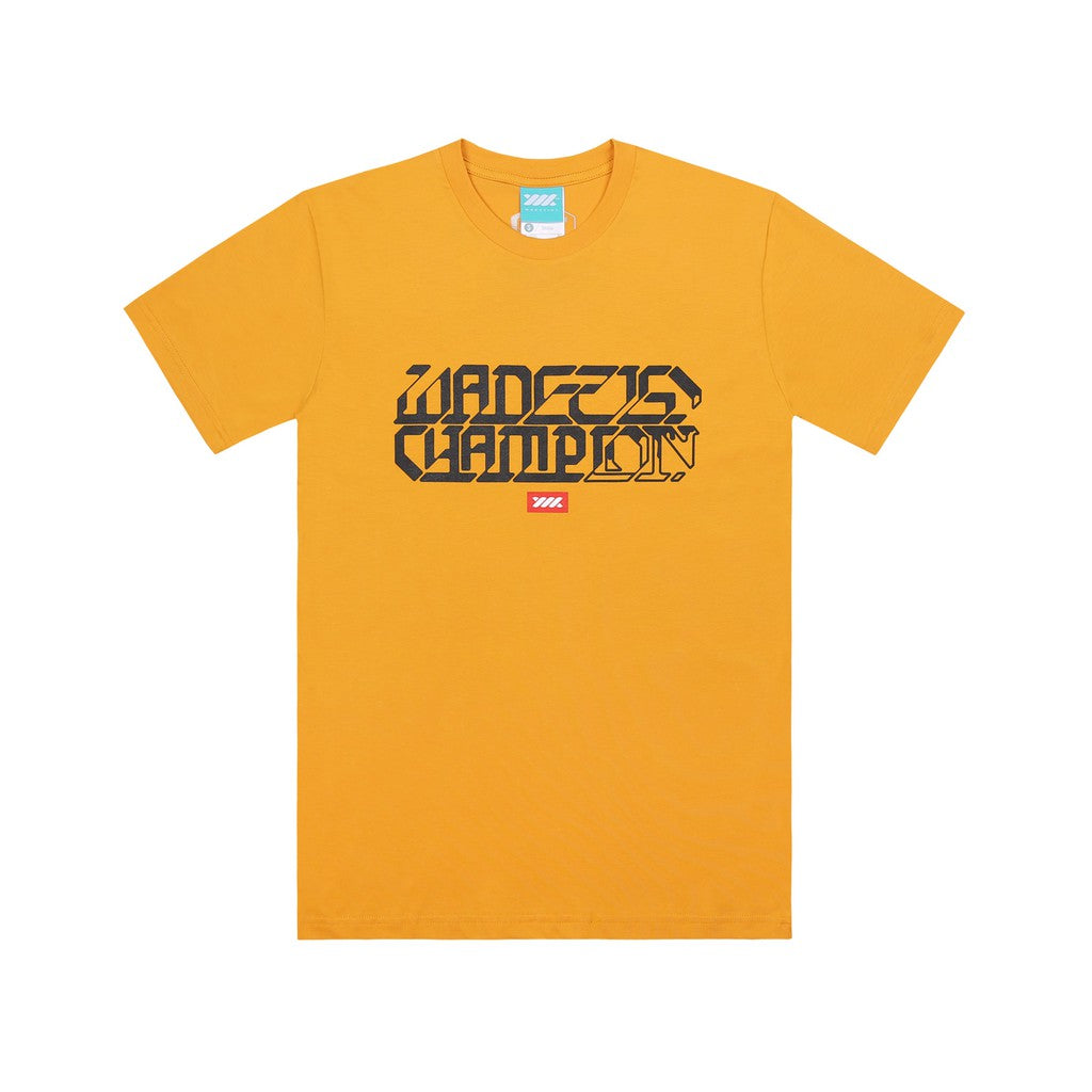 WADEZIG! T-SHIRT - CALLIGRAPHY YELLOW