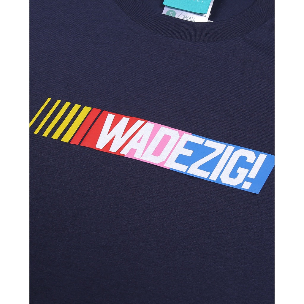 WADEZIG! T-SHIRT -  RACE NAVY