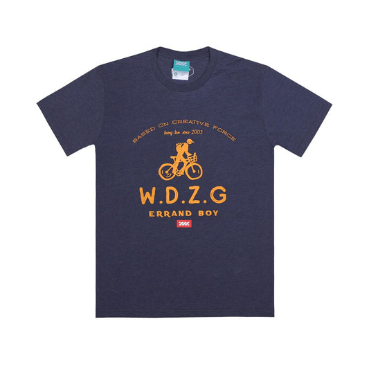 WADEZIG! T-SHIRT - PAPERBOY NAVY TEES