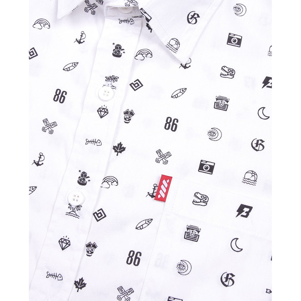 WADEZIG! SHIRT - ICON WHITE SHIRT