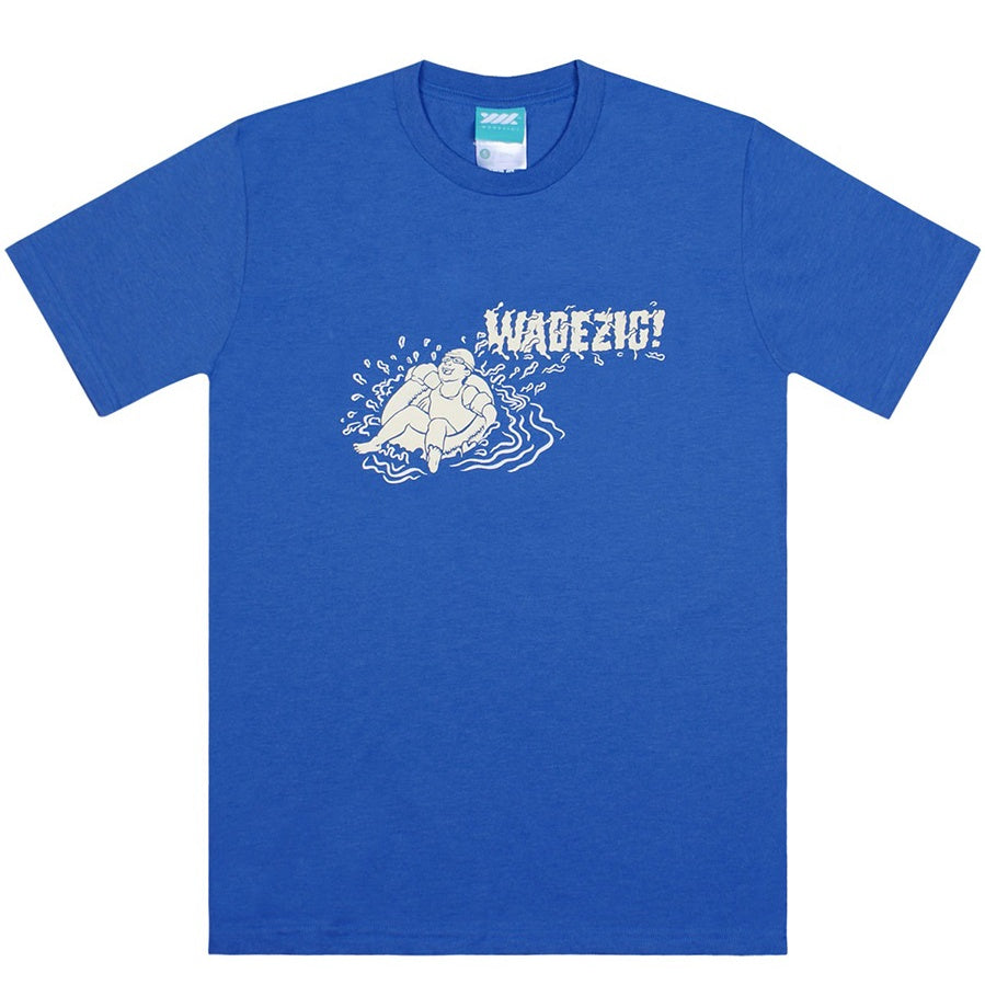 WADEZIG! T-SHIRT - SPLASH TEE BLUE TWOTONE