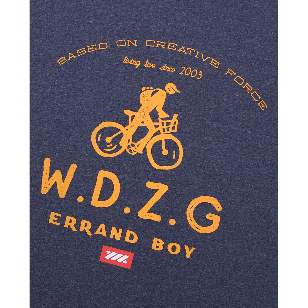 WADEZIG! T-SHIRT - PAPERBOY NAVY TEES