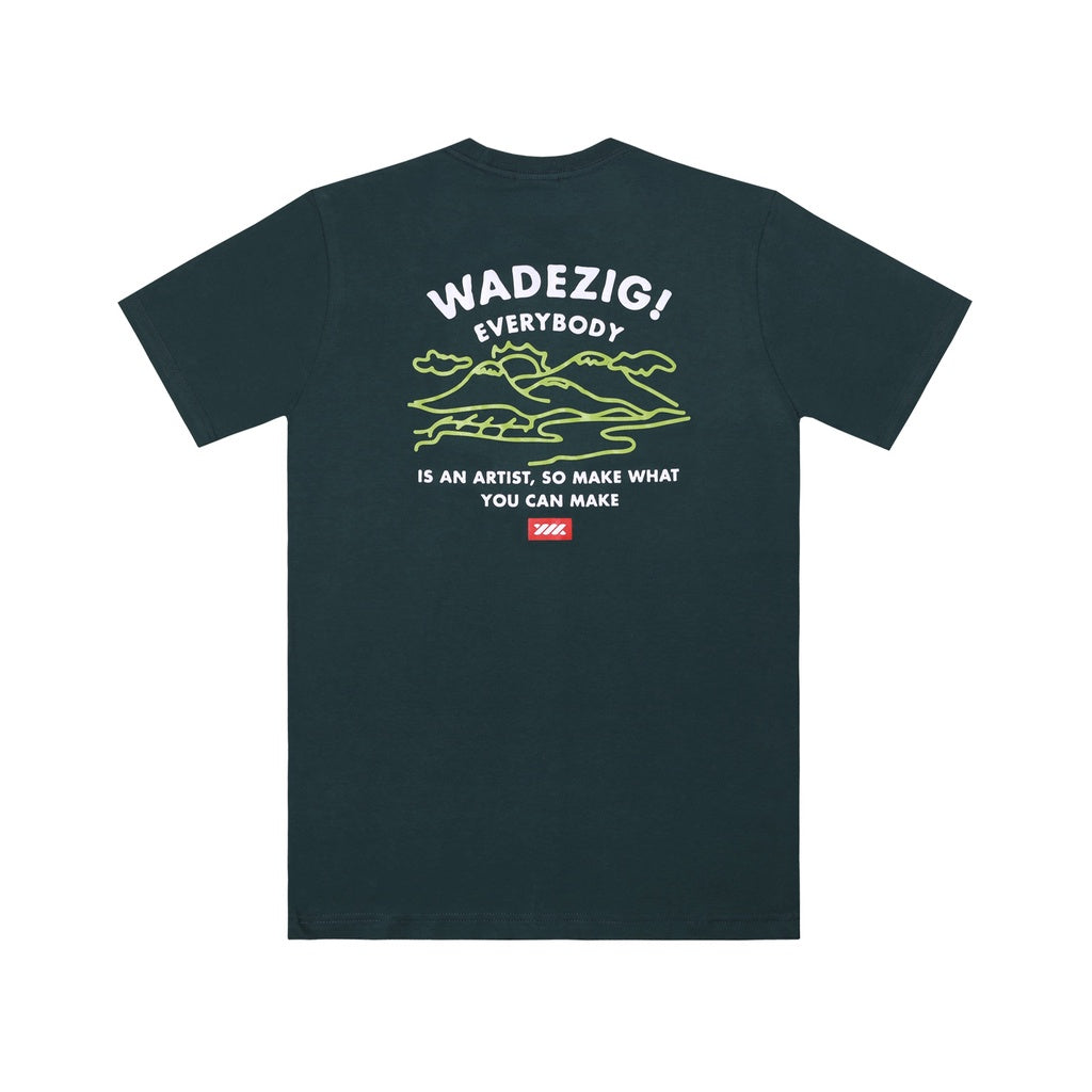 WADEZIG! T-SHIRT - WATERLAND GREEN TEES