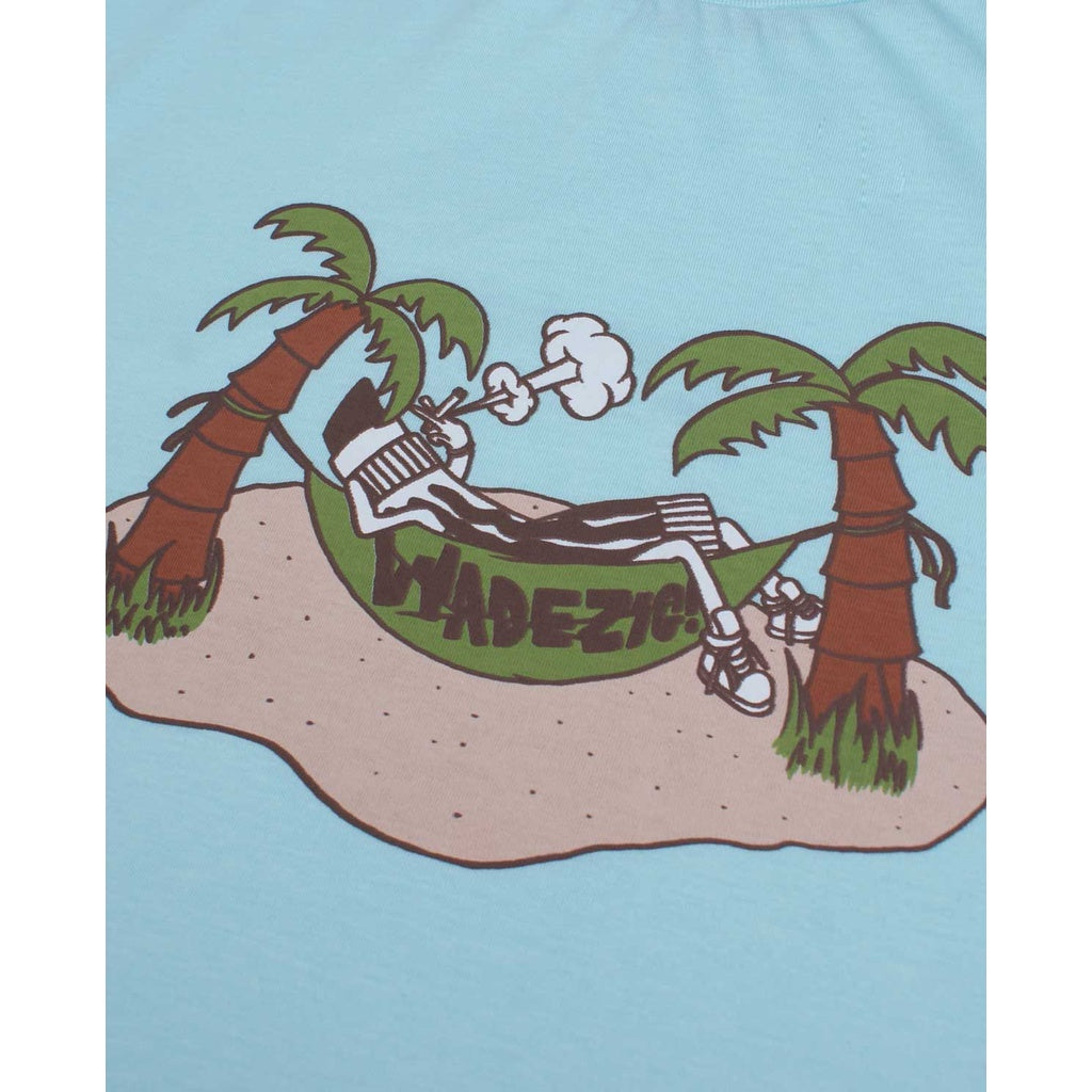 WADEZIG! T-SHIRT - CHILLIN TEE LITE BLUE