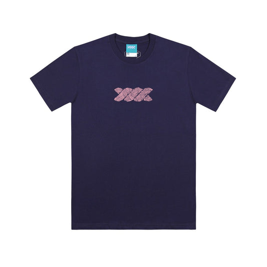 WADEZIG! T-SHIRT- NOODLE TWISTY NAVY