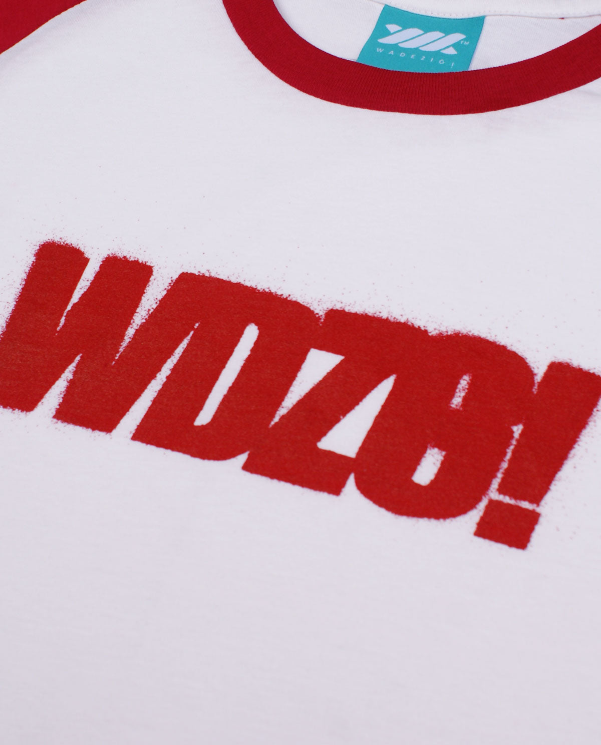 Wadezig! T-Shirt - Simply Stencil Rgln Red