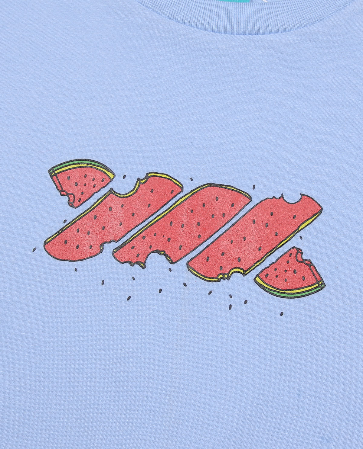 Wadezig! T-Shirt -Watermelon Light Blue Tees