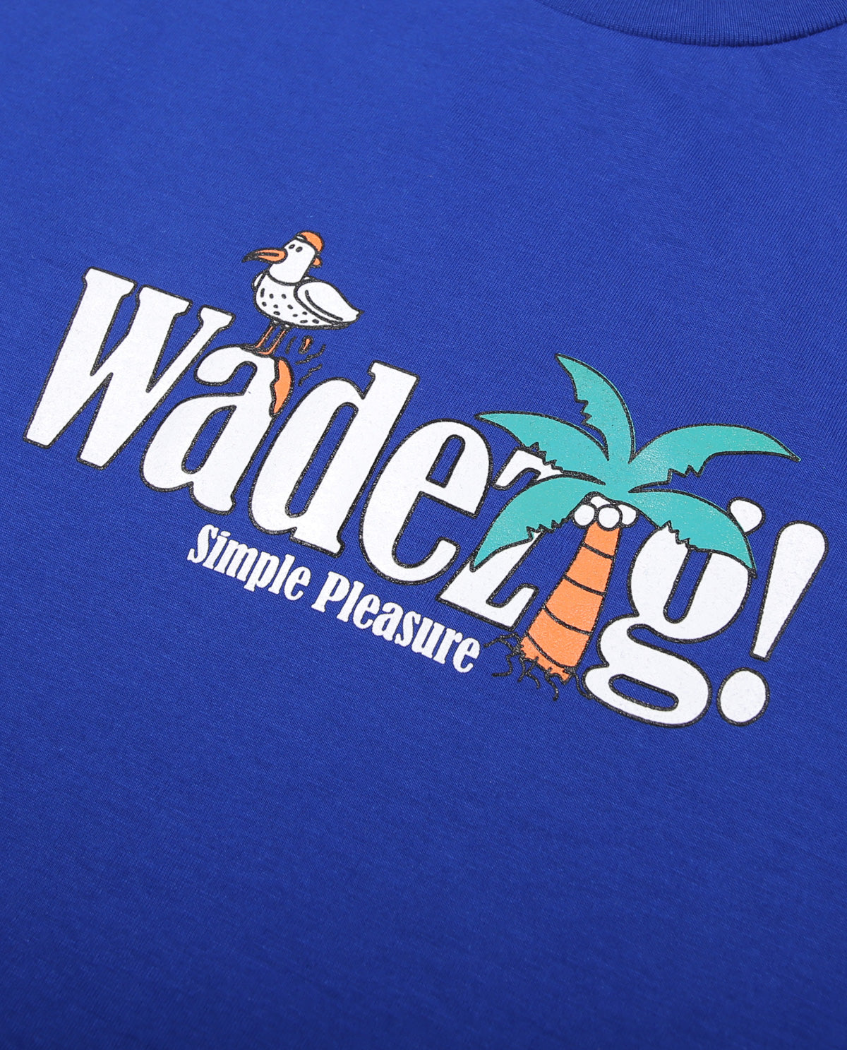 WADEZIG! T-SHIRT - PLEASURE STEEL BLUE