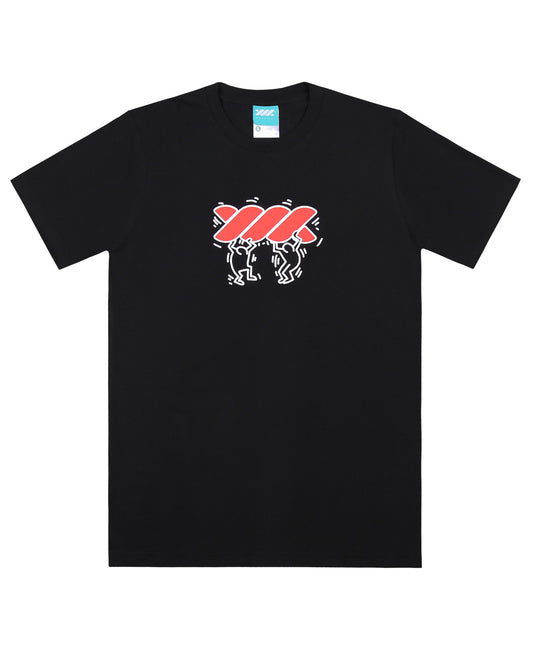 WADEZIG! T-SHIRT - KEITH TWISTY BLACK