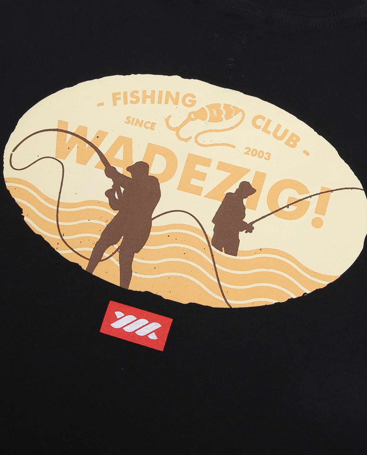 Wadezig! T-Shirt - Fishing Club Black