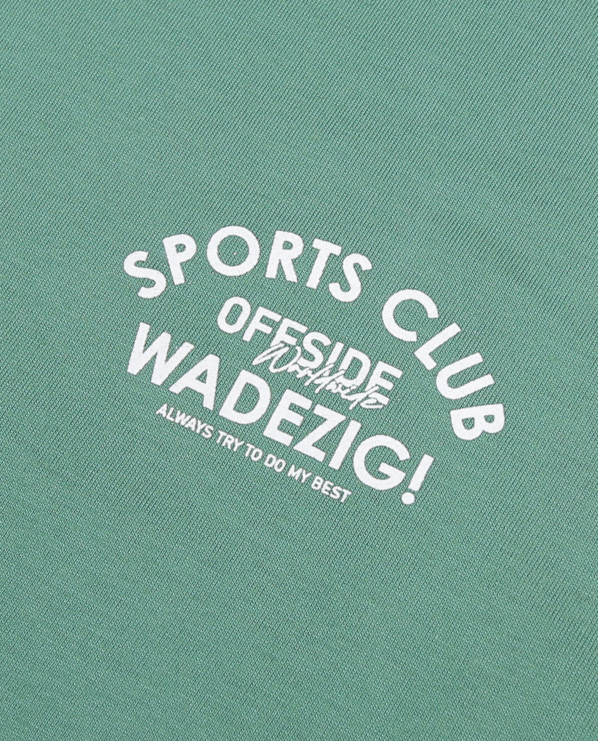 WADEZIG! T-SHIRT - SPORTY STONE GREEN