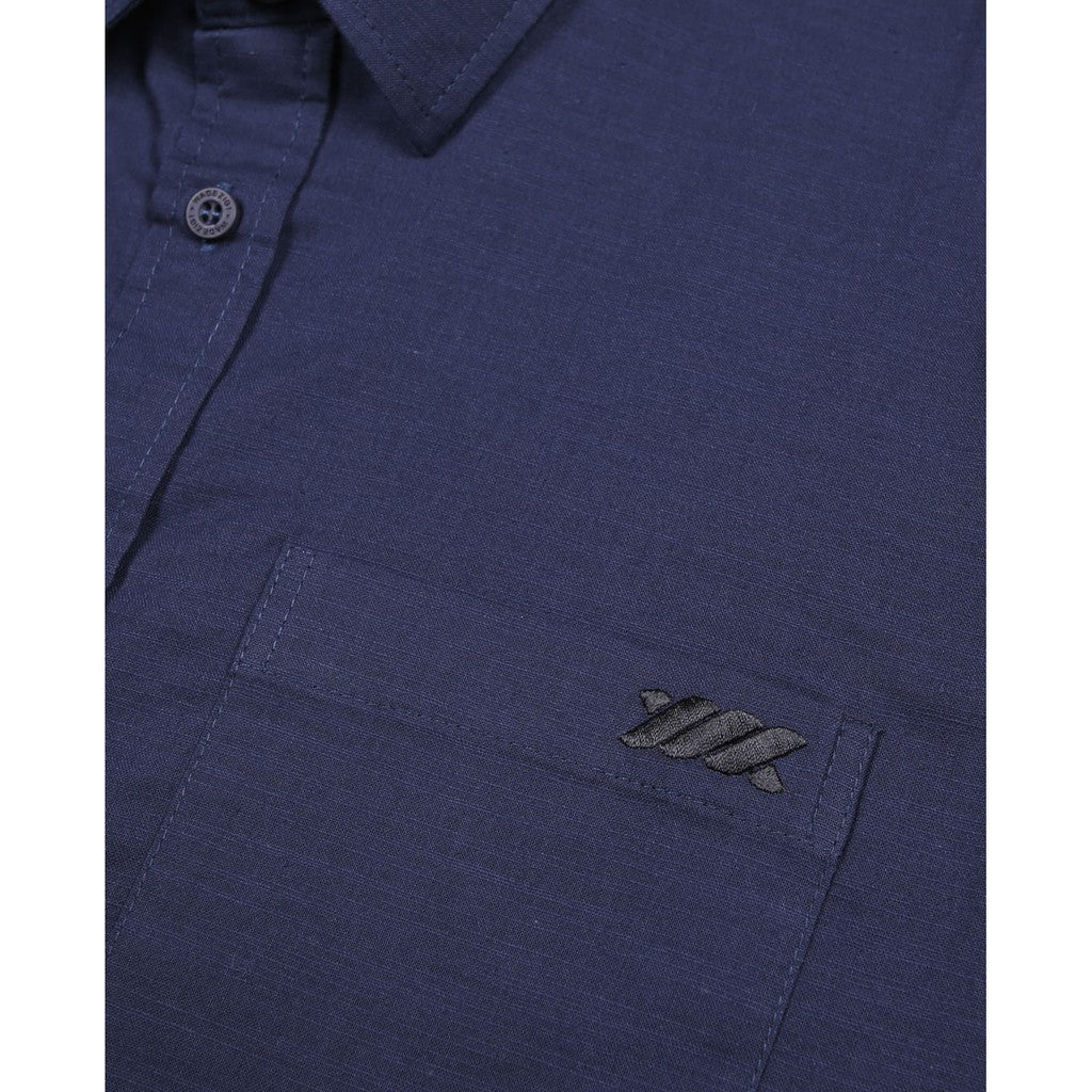 WADEZIG! SHIRT - RISE SS NAVY